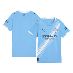 Damska Koszulka Domowa Manchester City 2025/26 - Topowe Koszulki Pilkarskie Sklep Internetowy