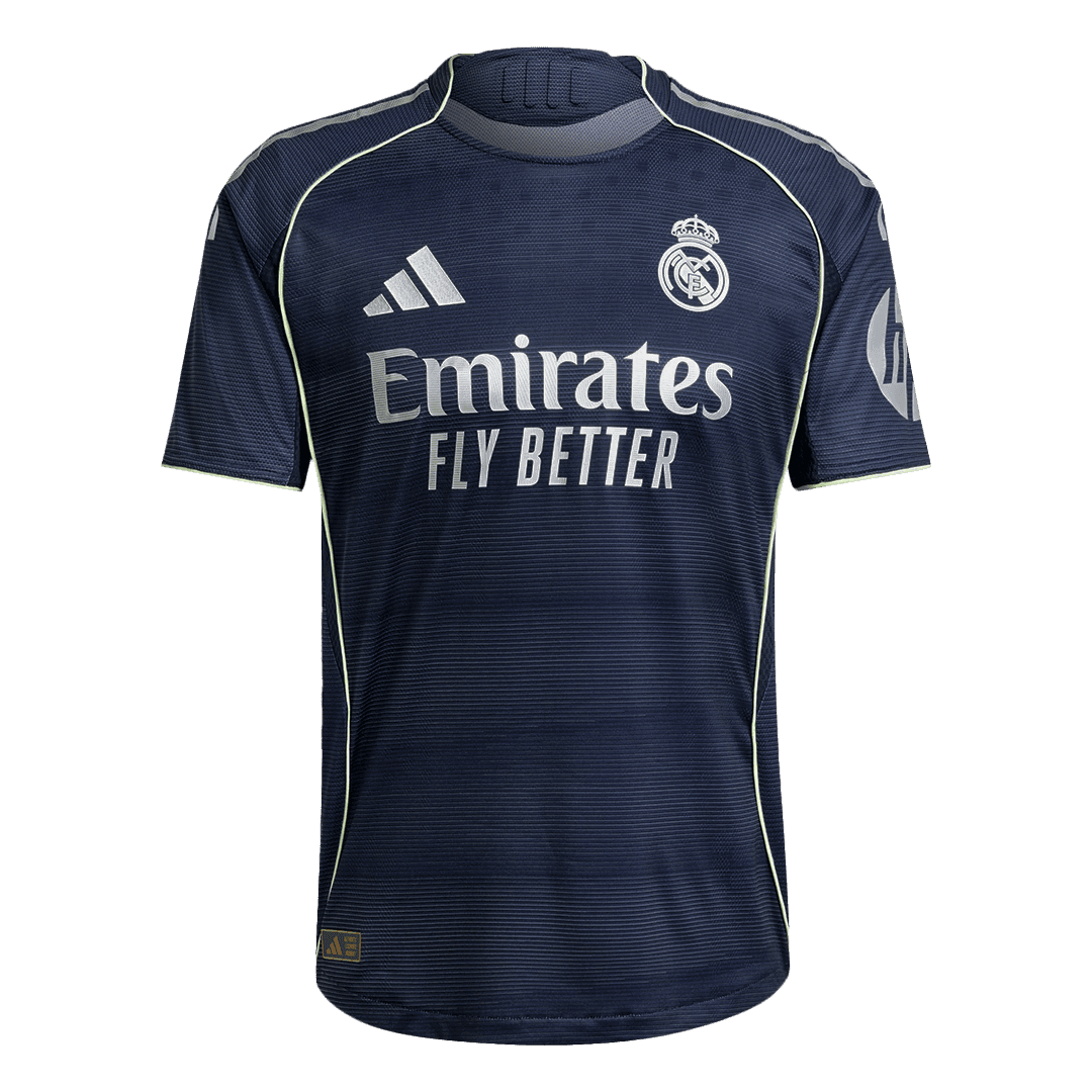 Męska Koszulka Wyjazdowa Real Madrid TCHOUAMENI #14 Wersja Piłkarska 2025/26 - Slim Fit - Topowe Koszulki Pilkarskie Sklep Internetowy
