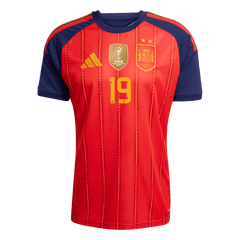 Męska koszulka Hiszpanii Champion Edition domowa LAMINE YAMAL #19 wersja zawodnicza - Mundial 2026
