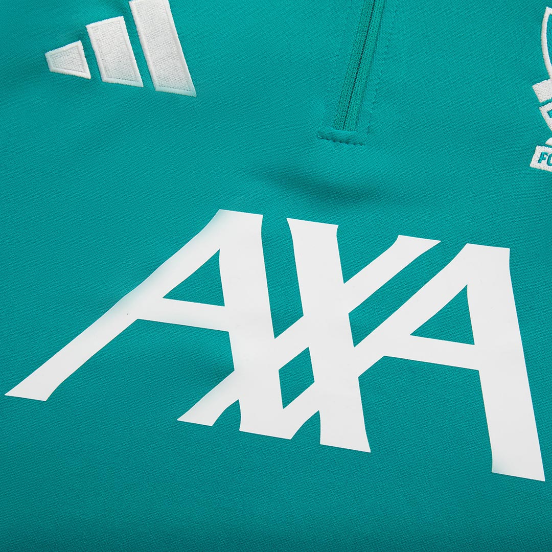 Męski Zestaw Treningowy Liverpool (Kurtka+Spodnie) 2025/26 – Zielony (zamek 1/2)