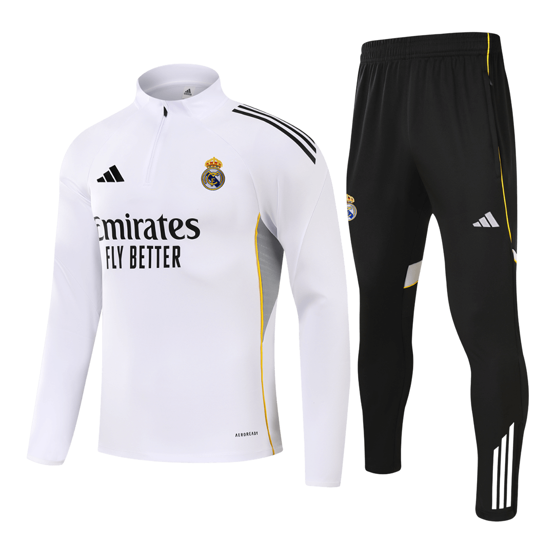 Juniorski Real Madrid Bluza z zamkiem Komplet Dresowy 2025/26