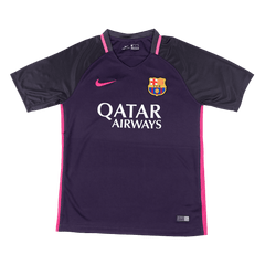Męska Koszulka Retro Wyjazdowa Barcelona 2016/17