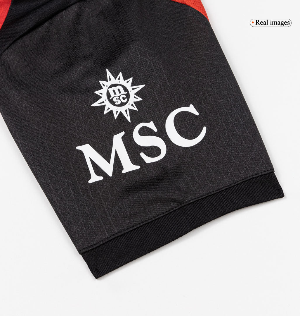 Męska Koszulka Domowa AC Milan Wersja Piłkarska 2025/26 - Slim Fit