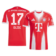 Męska Koszulka Domowa Bayern Munich OLISE #17 2025/26 [PREMIUM] - Topowe Koszulki Pilkarskie Sklep Internetowy
