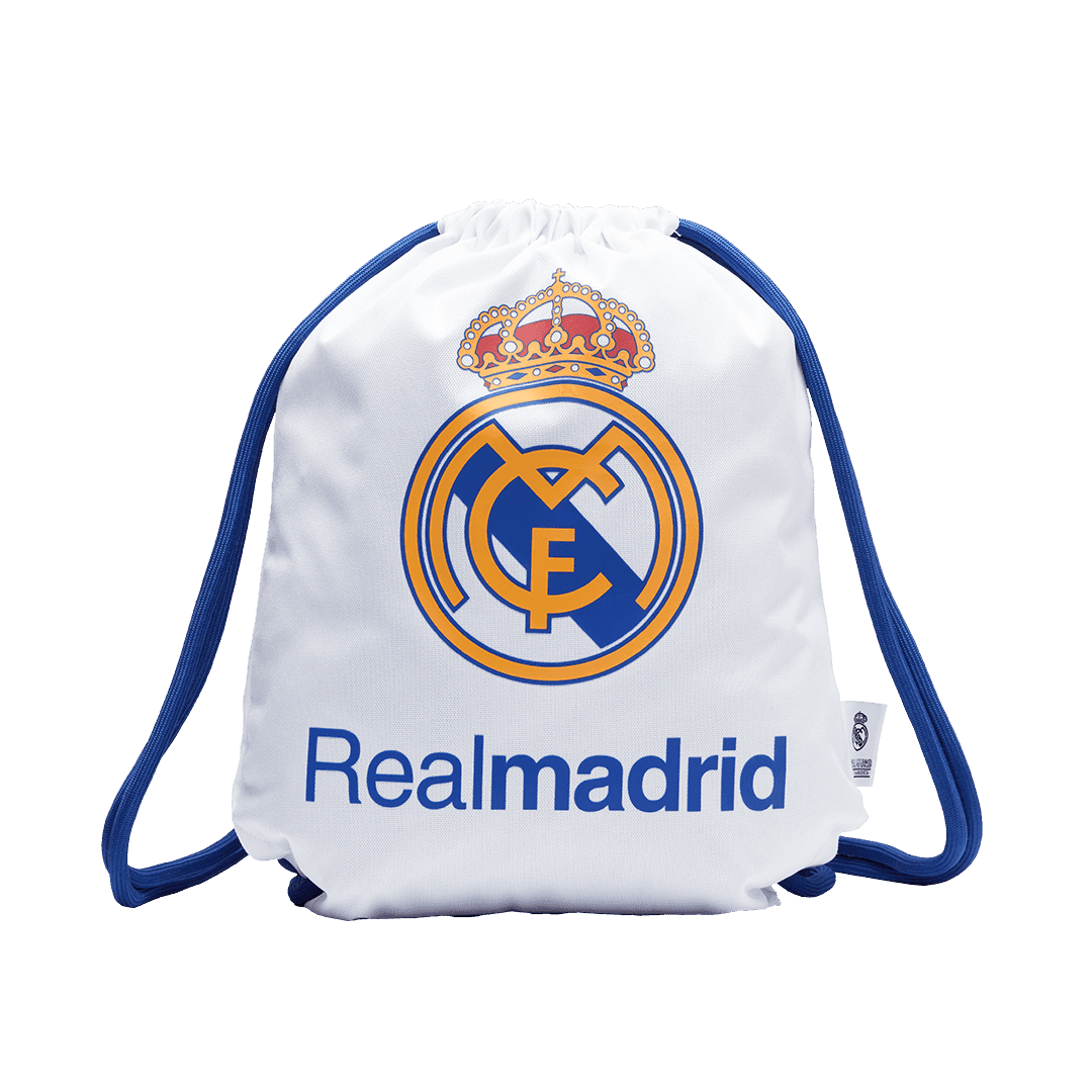 Worek sportowy Real Madrid Biały - Wyprzedaż Sezonowa - Topowe Koszulki Pilkarskie Sklep Internetowy