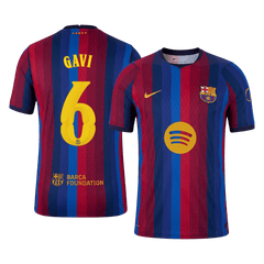 Męska domowa koszulka FC Barcelony 2026/27 – GAVI #6 (wersja zawodnicza, UCL)