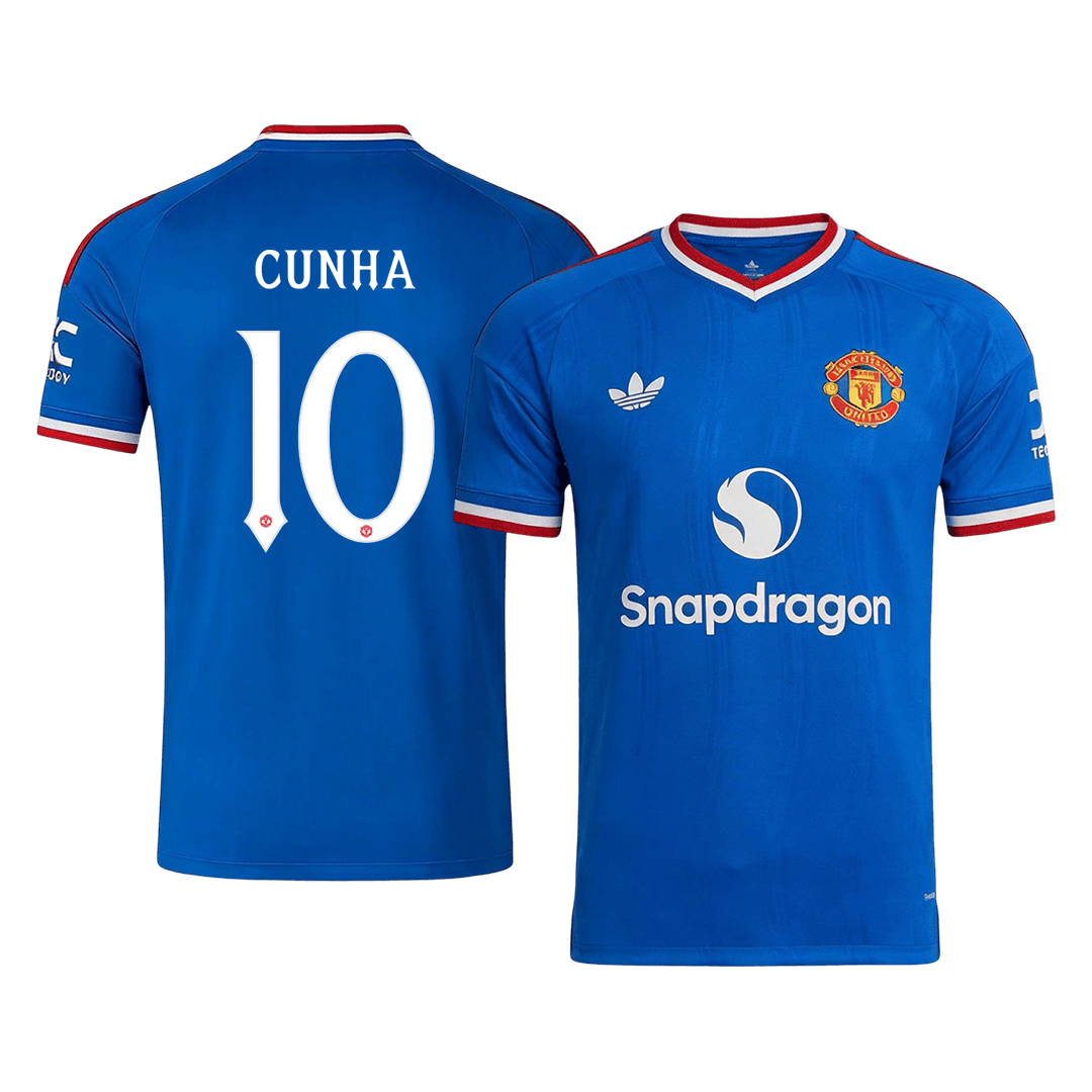 Męska wyjazdowa koszulka Manchesteru United 2026/27 – CUNHA #10 (UCL)
