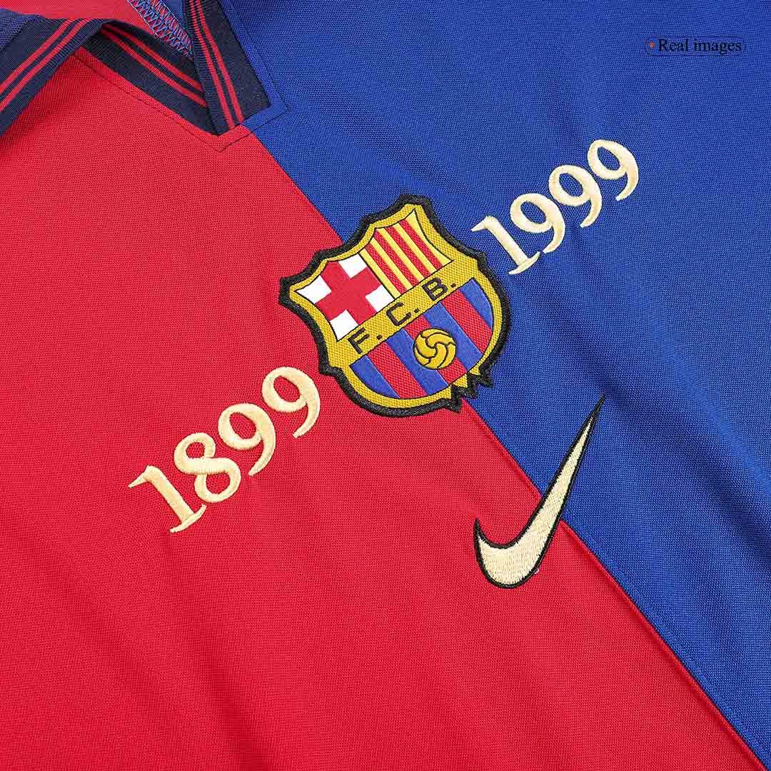 Koszulka Retro Domowa Barcelona GUARDIOLA #4 1999/00 - 100th Anniversary - Topowe Koszulki Pilkarskie Sklep Internetowy