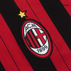 Męska Koszulka Retro Domowa AC Milan 2013/14 z Długim Rękawem