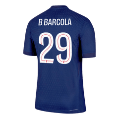 Męska Koszulka Domowa PSG B.BARCOLA #29 Wersja Piłkarska 2025/26 - Slim Fit - Topowe Koszulki Pilkarskie Sklep Internetowy