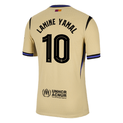 Męska Koszulka Wyjazdowa FC Barcelona LAMINE YAMAL #10 Wersja Piłkarska 2025/26 - UCL - Slim Fit