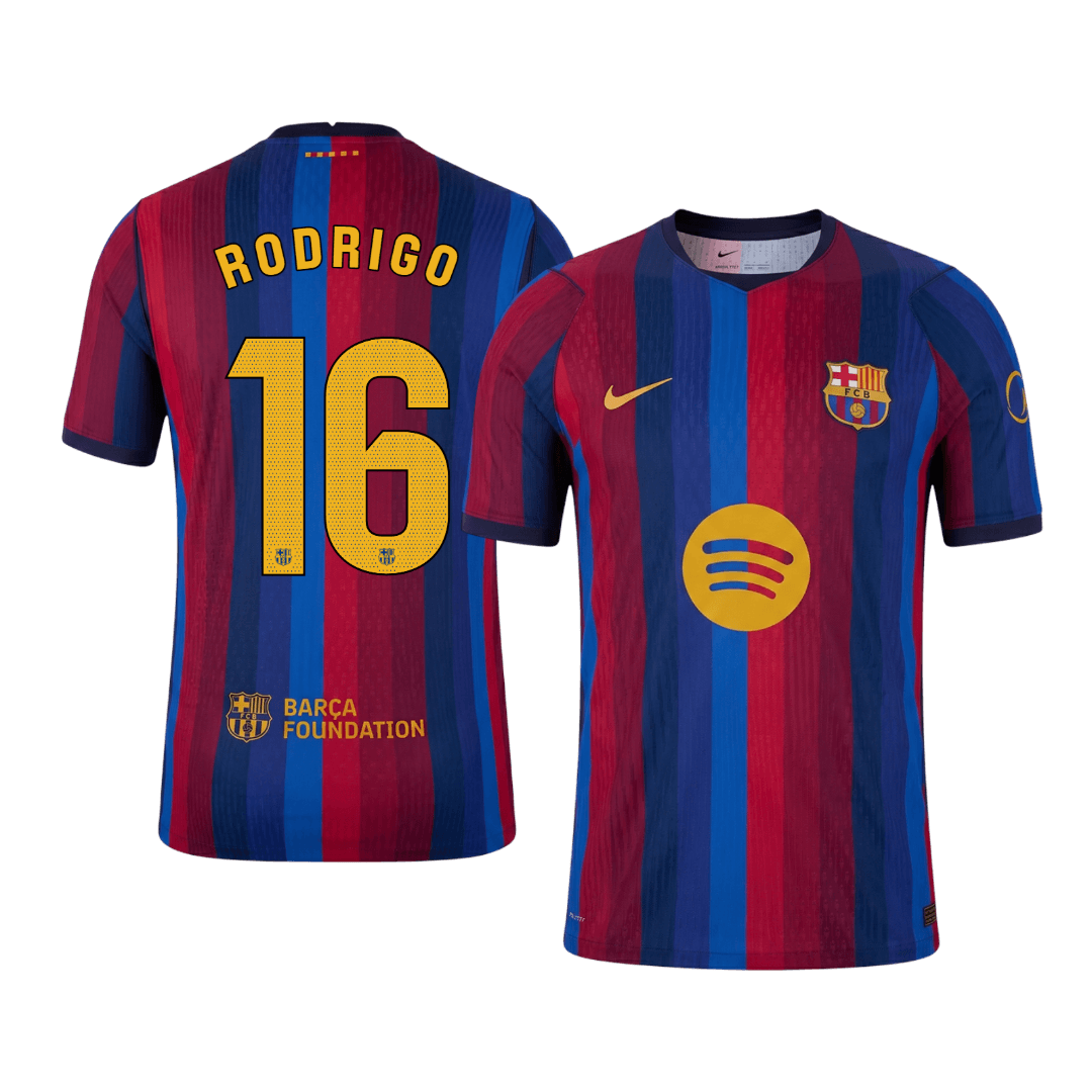 Męska domowa koszulka FC Barcelony 2026/27 – RODRIGO #16 (wersja zawodnicza)