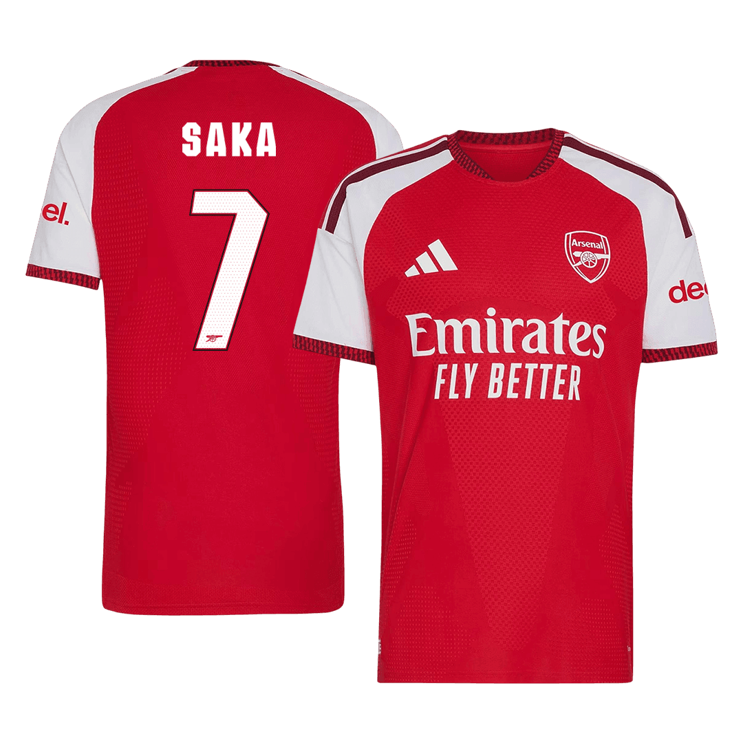 Męska domowa koszulka Arsenalu 2026/27 – SAKA #7 (wersja zawodnicza, UCL)