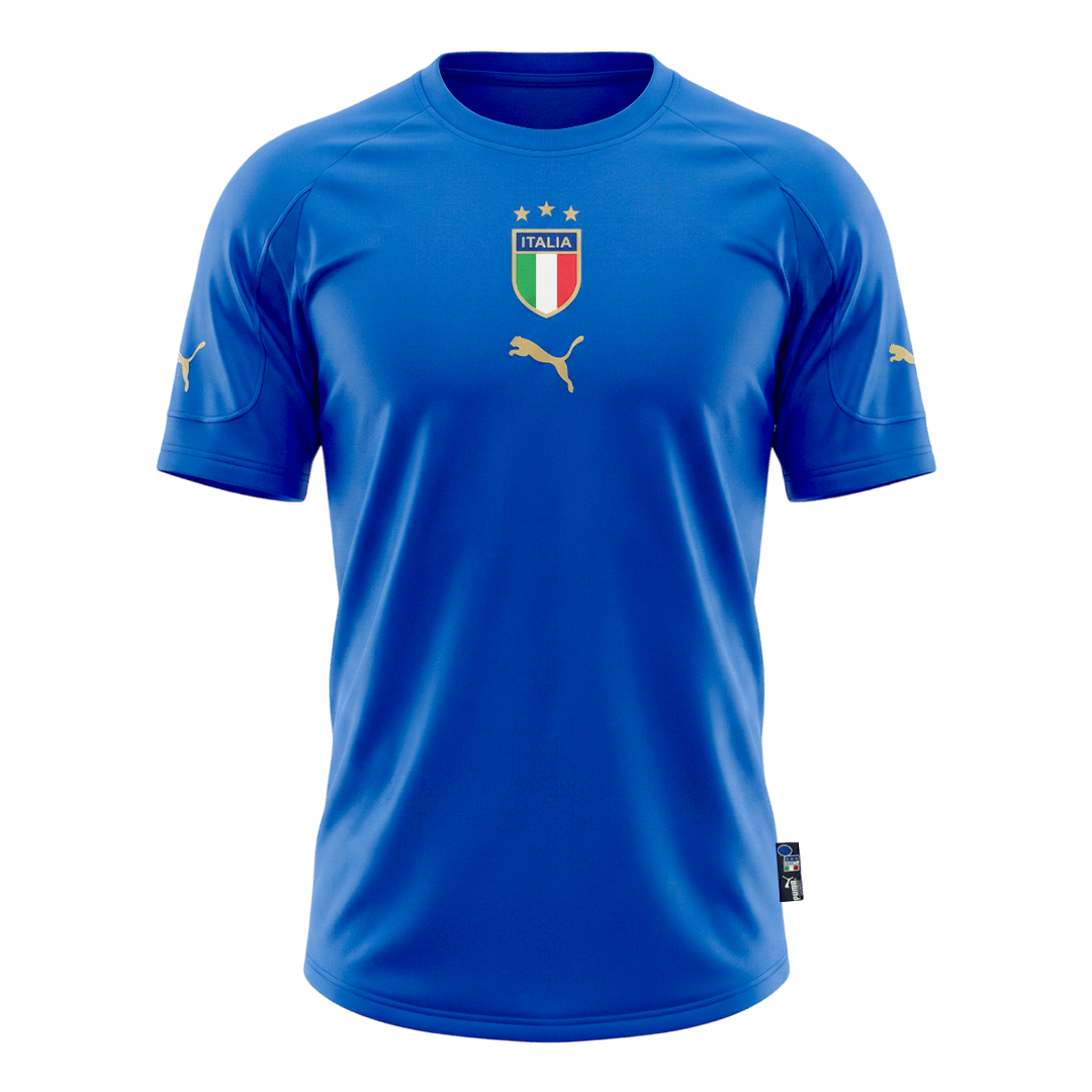 Męska Koszulka Retro Domowa Italy 2004