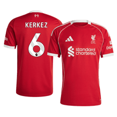 Męska Koszulka Domowa Liverpool KERKEZ #6 2025/26 - Topowe Koszulki Pilkarskie Sklep Internetowy
