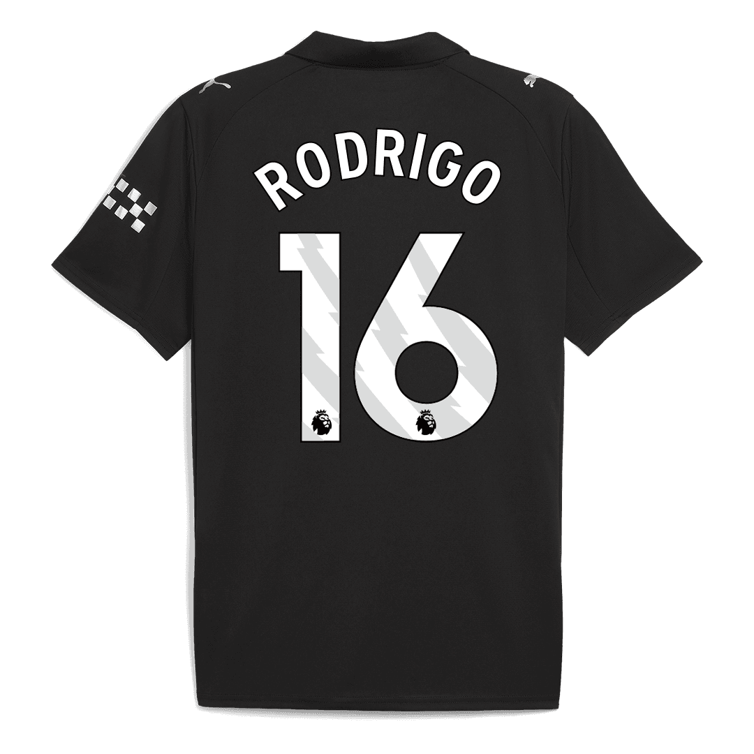Męska Koszulka Wyjazdowa Manchester City RODRIGO #16 2025/26 - Topowe Koszulki Pilkarskie Sklep Internetowy