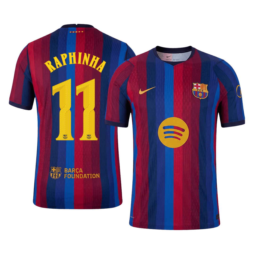 Męska domowa koszulka FC Barcelony 2026/27 – RAPHINHA #11 (wersja zawodnicza, UCL)