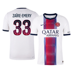 Męska koszulka PSG wyjazdowa ZAÏRE-EMERY #33 wersja zawodnicza 2026/27