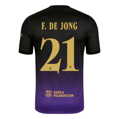 Męska wyjazdowa koszulka FC Barcelony 2026/27 – F. DE JONG #21 (UCL)