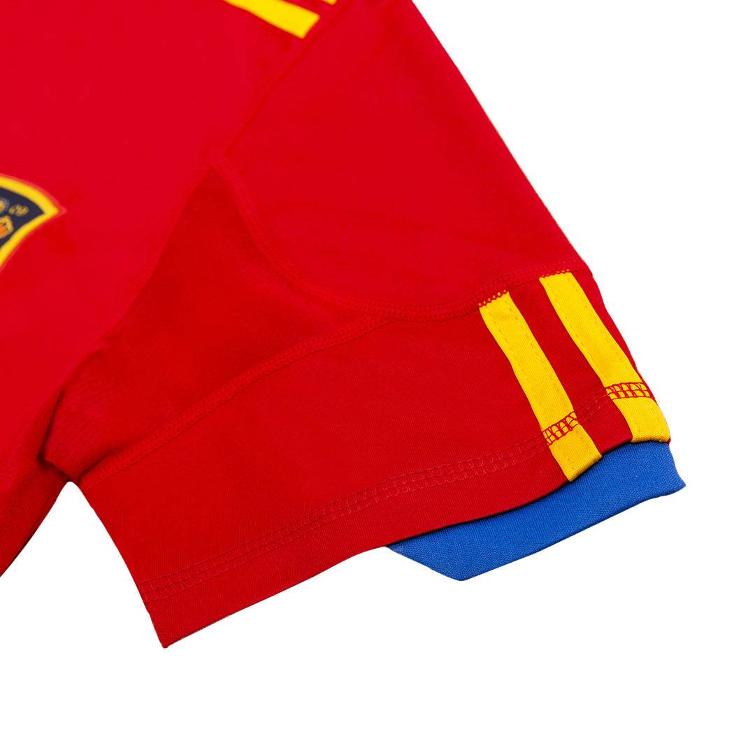 Męska Koszulka Retro Domowa Spain World Cup A. INIESTA #6 2010 - Topowe Koszulki Pilkarskie Sklep Internetowy