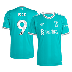 Męska Koszulka Trzecia Wyjazdowa Liverpool ISAK #9 2025/26 - Topowe Koszulki Pilkarskie Sklep Internetowy