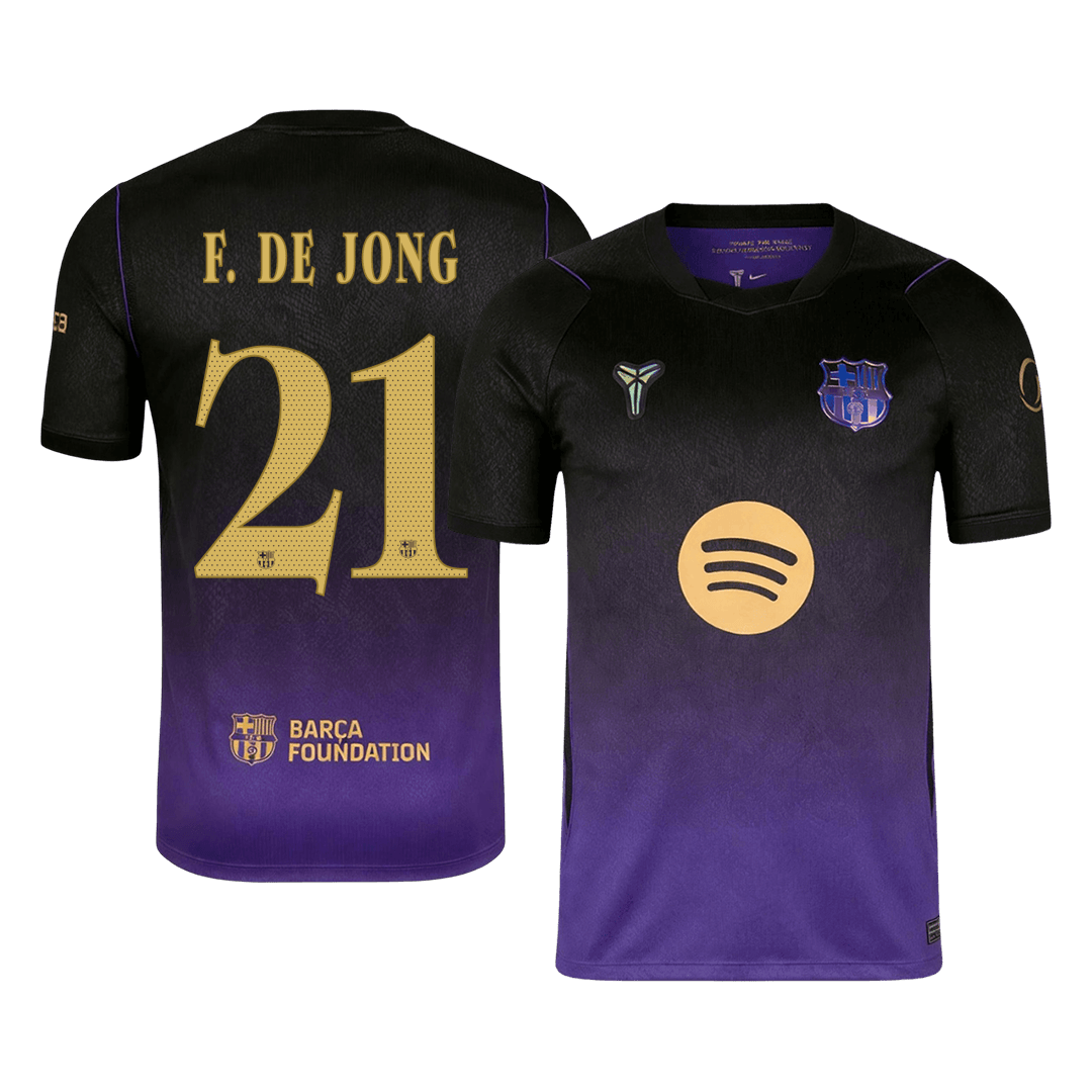 Męska wyjazdowa koszulka FC Barcelony 2026/27 – F. DE JONG #21 (UCL)